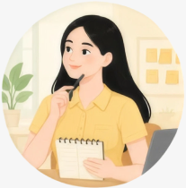 Cô gái ghi chép mục tiêu sức khỏe